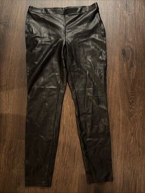 Chico's Black Faux Leather Leggings